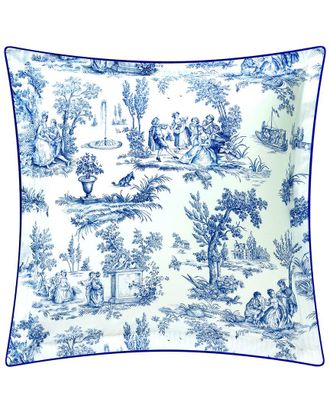 Anne de Sol&egrave;ne Anne De Sol&egrave;ne Organic Cotton Percale 200 Thread Count Galante Euro Sham