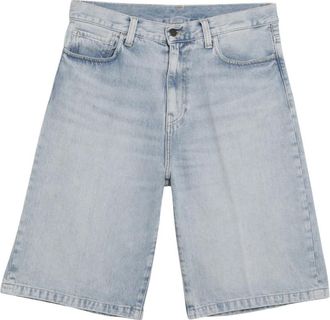 Carhartt Work in Progress Langdon Short - Heren - Denim shorts - Blauw - W29 - Katoen - Korte Broeken