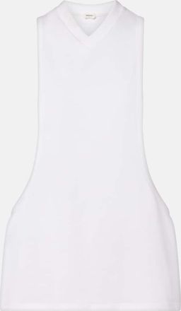 Versace Cotton-blend jersey tank top