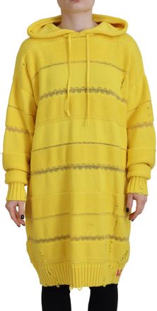 Dsquared2 Dsquared&sup2; Cotton Knitted Hooded Pullover Womens Sweater (Pre-Owned)