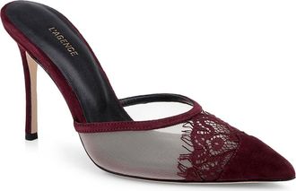 L'agence Semois Pointed Toe Mule in Burgundy at Nordstrom, Size 6.5