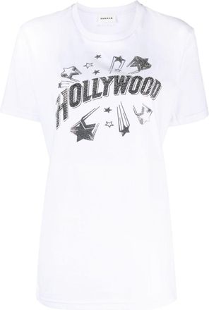 P.A.R.O.S.H. slogan-print cotton T-shirt - women - Cotton - L - White