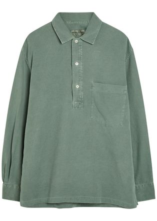 Officine G&eacute;n&eacute;rale Jordy Cotton-twill Shirt - Light Green - XL