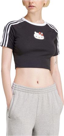 adidas (WMNS) adidas x Hello Kitty Graphic T-shirt Asia Sizing Black IX7877