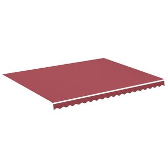 vidaXL Tela De Repuesto Para Toldo Rojo Burdeos 450x350 Cm Poli&eacute;ster Vidaxl