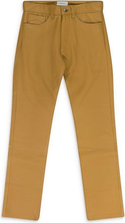 Rhude Brown Leather Pants