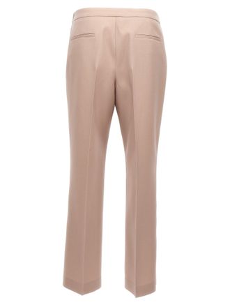 Jil Sander Wool Pleated Trousers - Beige