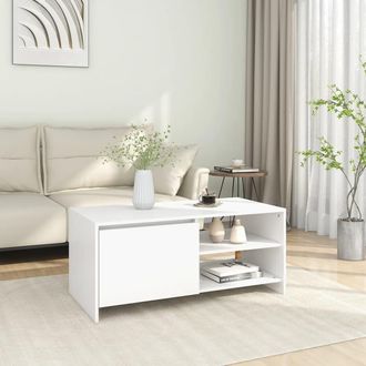 vidaXL Furniture Limited - Mesa De Centro Madera Contrachapada Blanco