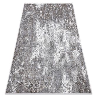 RugsX Rugsx - Alfombra Noble Moderna 6773 45 Ornamento Vintage - Structural Dos Niveles De Vell&oacute;n Crema / Gris Grey 120x170 Cm