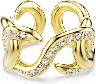 Swarovski Dextera Open Ring - Dames - Ringen - Geel - 58 MM - Accessoires