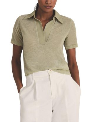 Reiss Wren Fitted Cashmere-Blend Polo Shirt