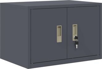 vidaXL Vidaxl Armario De Almacenamiento Antracita 60 X 40 X 40 Cm Acero