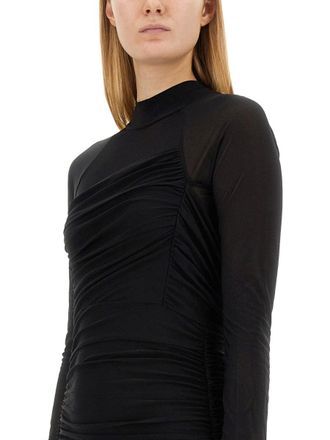 Helmut Lang Polyester Mini Dress - Black