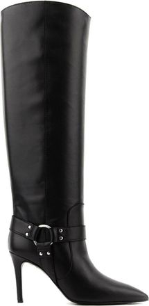 PAUL WARMER Arizona pointed-toe boots - women - Calf Leather/Calf Leather/Calf Leather - 39 - Black