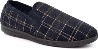Generic Mens Slippers Carpet Slippers Mens Dale Slippers Slip On Slippers Size 13 Slippers Size 14 Slippers Navy Check Slippers 14 UK