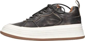 Buttero Leren Sneakers - Heren - Sneakers - Zwart - 39 EU - Leer - Schoenen