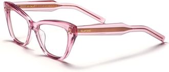 Valentino Roze Cat-Eye Brilmontuur - Dames - Brillen - Roze - ONE Size - Accessoires