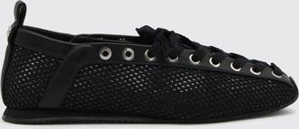 Ganni Ballerine Sporty stringate in mesh riciclato con caviglia elasticizzata