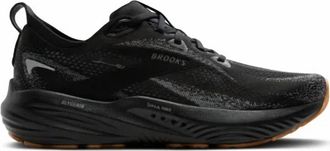 Brooks Mens Glycerin 22 Running Shoes In Black/primer Gray/biscuit