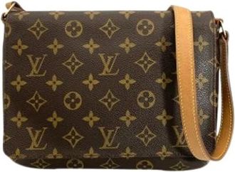 Louis Vuitton Pre-owned Vintage Canvas Schoudertas - Dames - Vintage Schoudertas - Bruin - ONE Size - Vintage