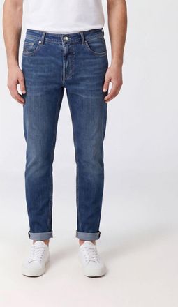 Brunello Cucinelli Jeans slim fit a vita media in denim stretch a cinque tasche