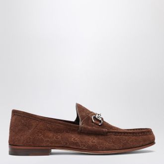 Gucci Mocassino Horsebit 1953 in suede marrone