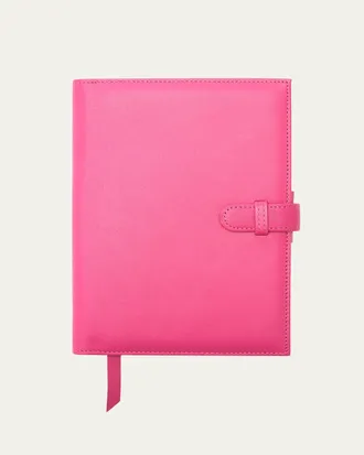 Royce Leather Monogrammed Leather Executive Journal with Rollerball Pen, Personalized