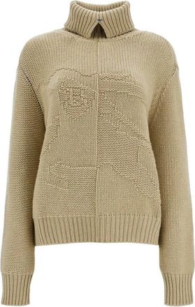 Burberry EKD Cashmere Sweater - Dames - Cashmere truien - Beige - S - Kasjmier - Truien & Vesten