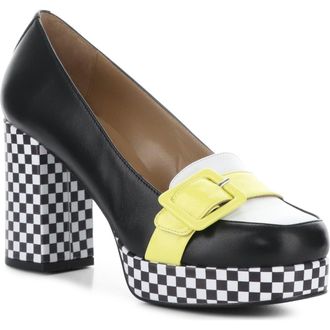FLY London Ello Platform Pump in Black/White at Nordstrom Rack, Size 6-6.5Us / 37Eu