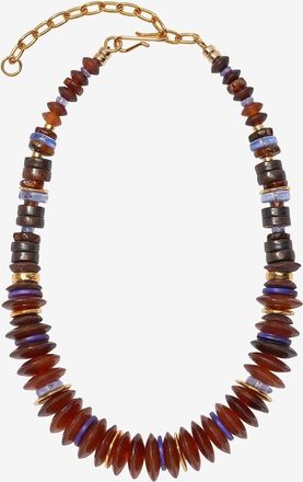 Lizzie Fortunato Halskette aus Horn und Knochen Amaranth