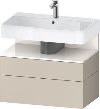 Duravit Duravit - Qatego Mueble Bajo Lavabo, 1 Extra&iacute;ble Y 1 Caj&oacute;n