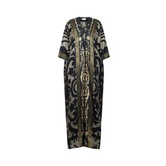 Pierre-Louis Mascia Maxi Dresses, female, Black, Size: XS Aloe Silk Dress