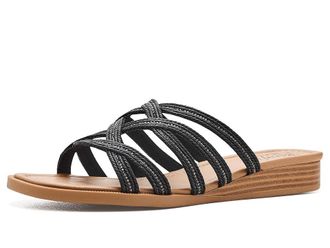 Blowfish Addison 2 Slide Sandals Womens Sandals Black : 6.5 M, Synthetic