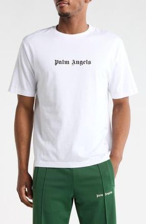Palm Angels Logo Graphic T-Shirt in White/black at Nordstrom Rack, Size Xxx-Large