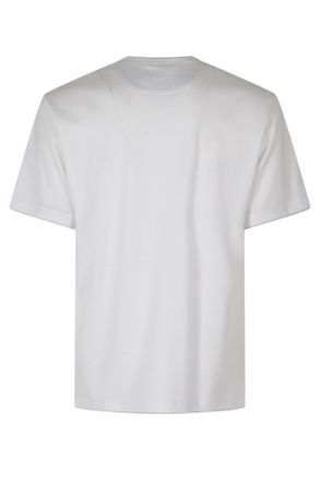 Eleventy Crewneck Melange Trim Cotton T-Shirt