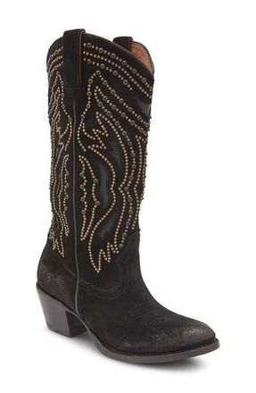 Frye Shelby Studded Western Boot in Blac at Nordstrom Rack, Size 8