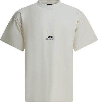 Balenciaga 3B Sports Icon Crewneck T-shirt - Heren - T-shirts - Wit - S - Katoen - Tops