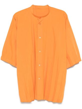Homme Pliss&eacute; Issey Miyake Edge shirt - Orange