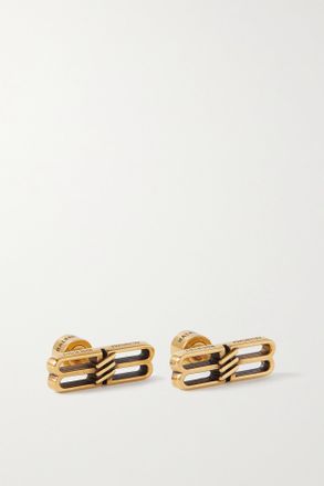 Balenciaga License Gold-tone Earrings - Oro