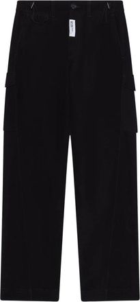 GCDS Cargo Broek - Heren - Straight fit broeken - Zwart - XL - Katoen - Broeken