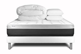 VITALIT Pack colch&oacute;n blanco espuma viscoel&aacute;stica 140 x 190