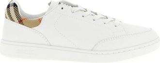 Burberry White Leather Sneakers