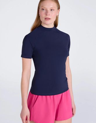 Mountain Warehouse Womens Mountain Warehouse Womens/Ladies UV Protection Rash Guard - Navy - Size: 10