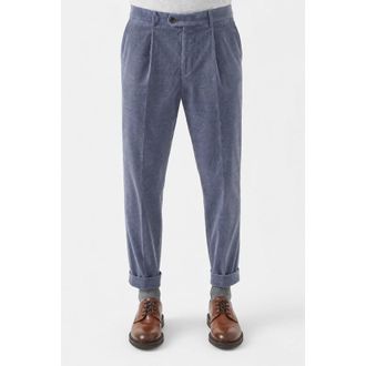 Brunello Cucinelli Mens Denim Wool Blend Trousers, Size 50