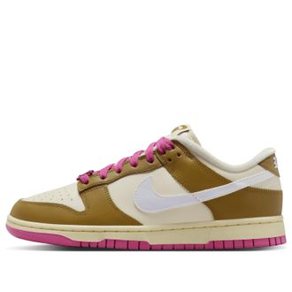 Nike (WMNS) Nike Dunk Low Just Do It - Bronzine Pink FD8683-700