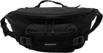 Balenciaga Pre-owned Belt Bags, female, Black, Size: ONE SIZE Pre-owned Nylon Belt Bag