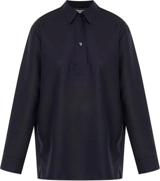 STUDIO NICHOLSON Polo Pinole in lana - Nero