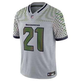 Nike Devon Witherspoon Seattle Seahawks Rivalries Collection Nike Mens Dri-FIT NFL Limited Jersey in Grey | 31NM0G5Y78F-QCV