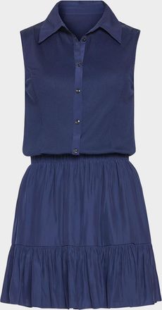 Ramy Brook Odette Sleeveless Button-Front Mini Dress