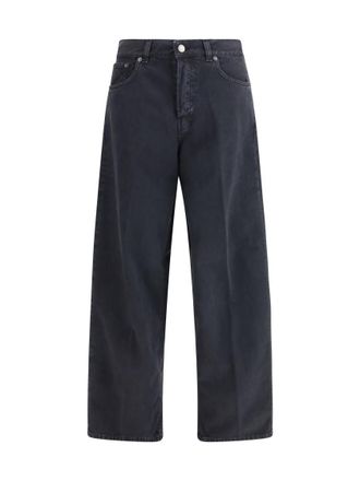 Haikure Black Loose Mid Rise Jeans